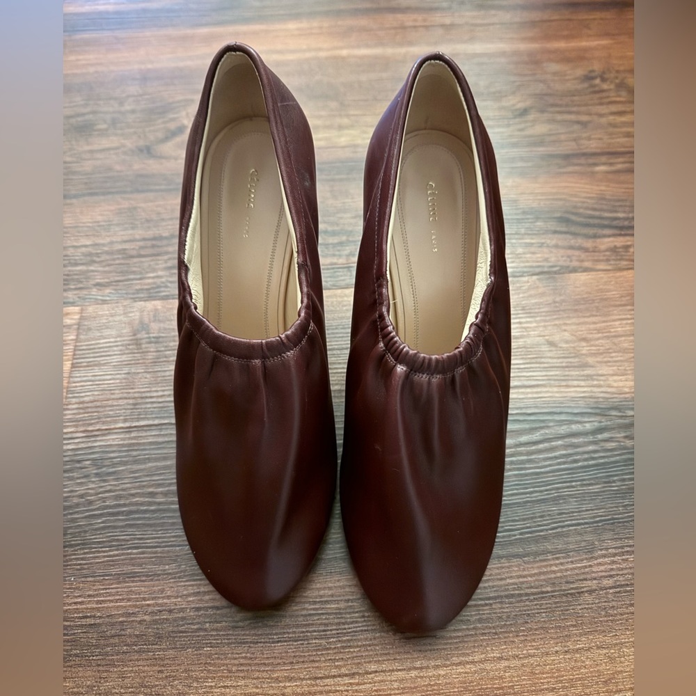 Celine authenticated SOFT BALLERINA LEATHER HEELS